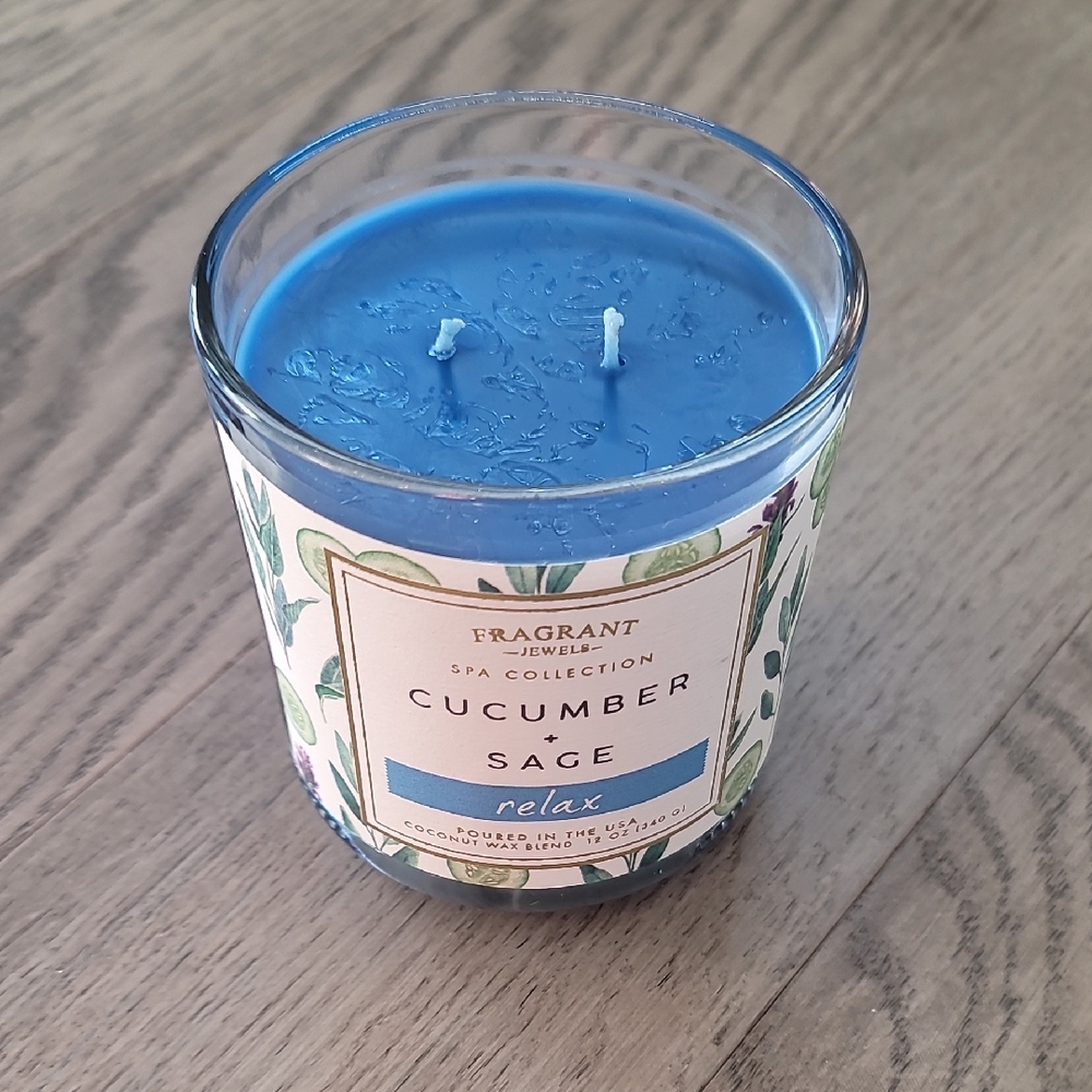 Fragrant Jewels Blue Cucumber Sage Candle